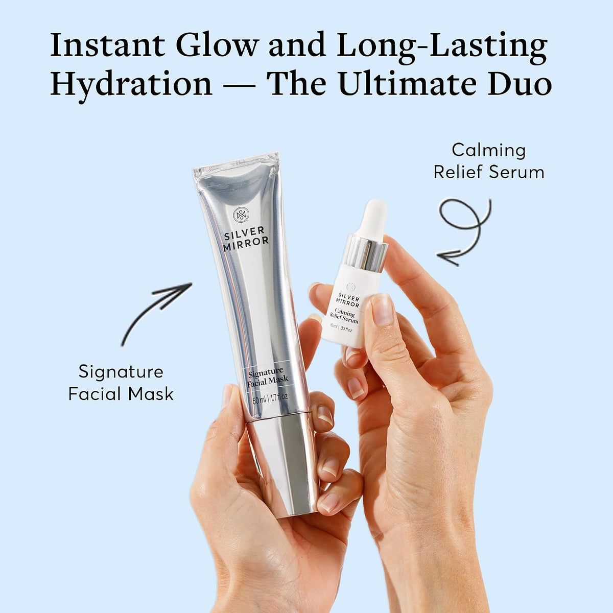 Signature Facial Mask, Face Mask 1.7 Fl Oz & Serum 0.33 Fl Oz