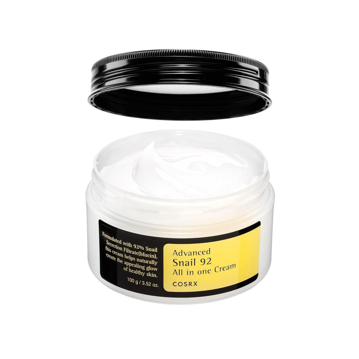 Snail Mucin 92% Face Moisturizer for Soft & Glowy Skin, 3.52 Oz.