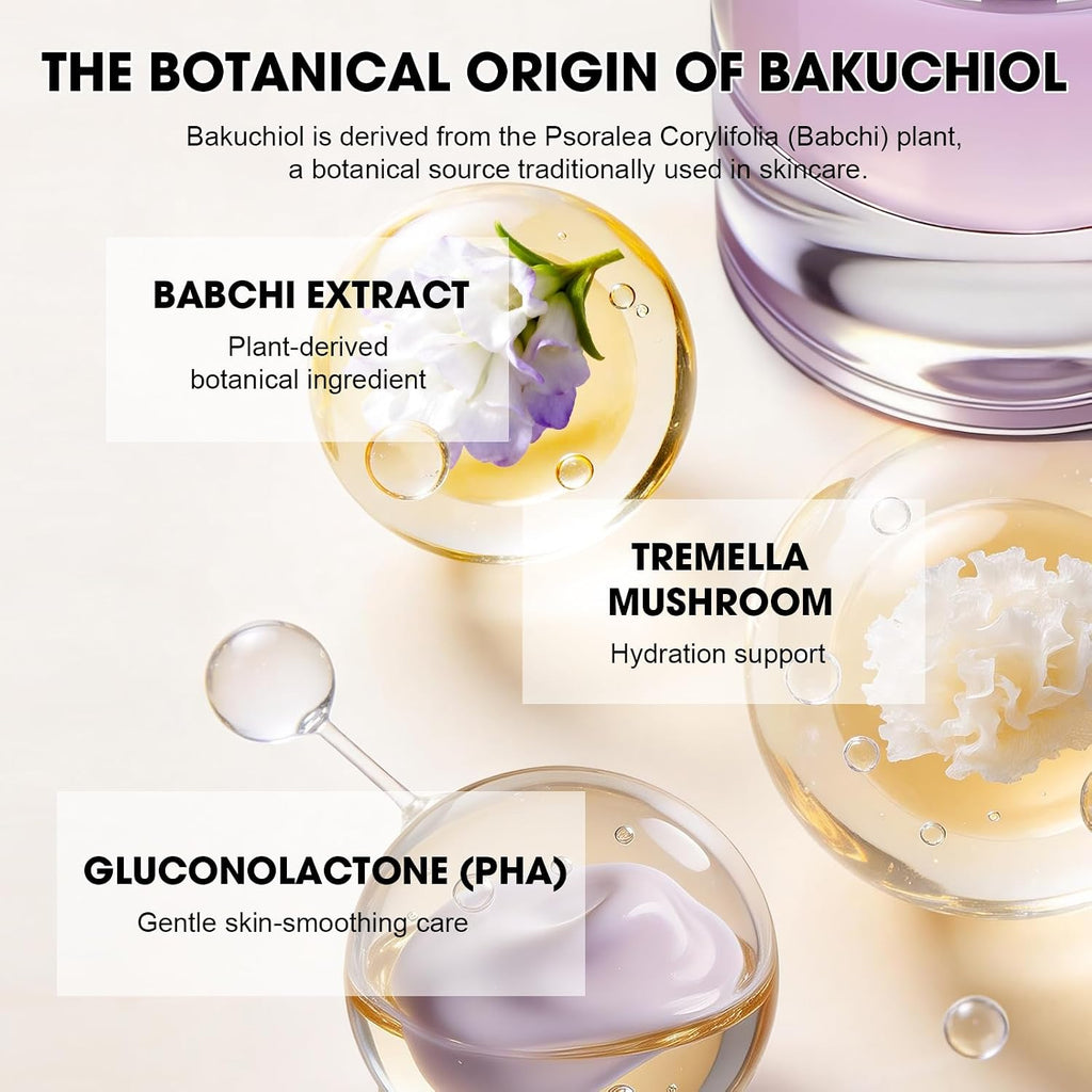 Bakuchiol Serum for Face, Retinol Alternative anti Aging, 1 Oz