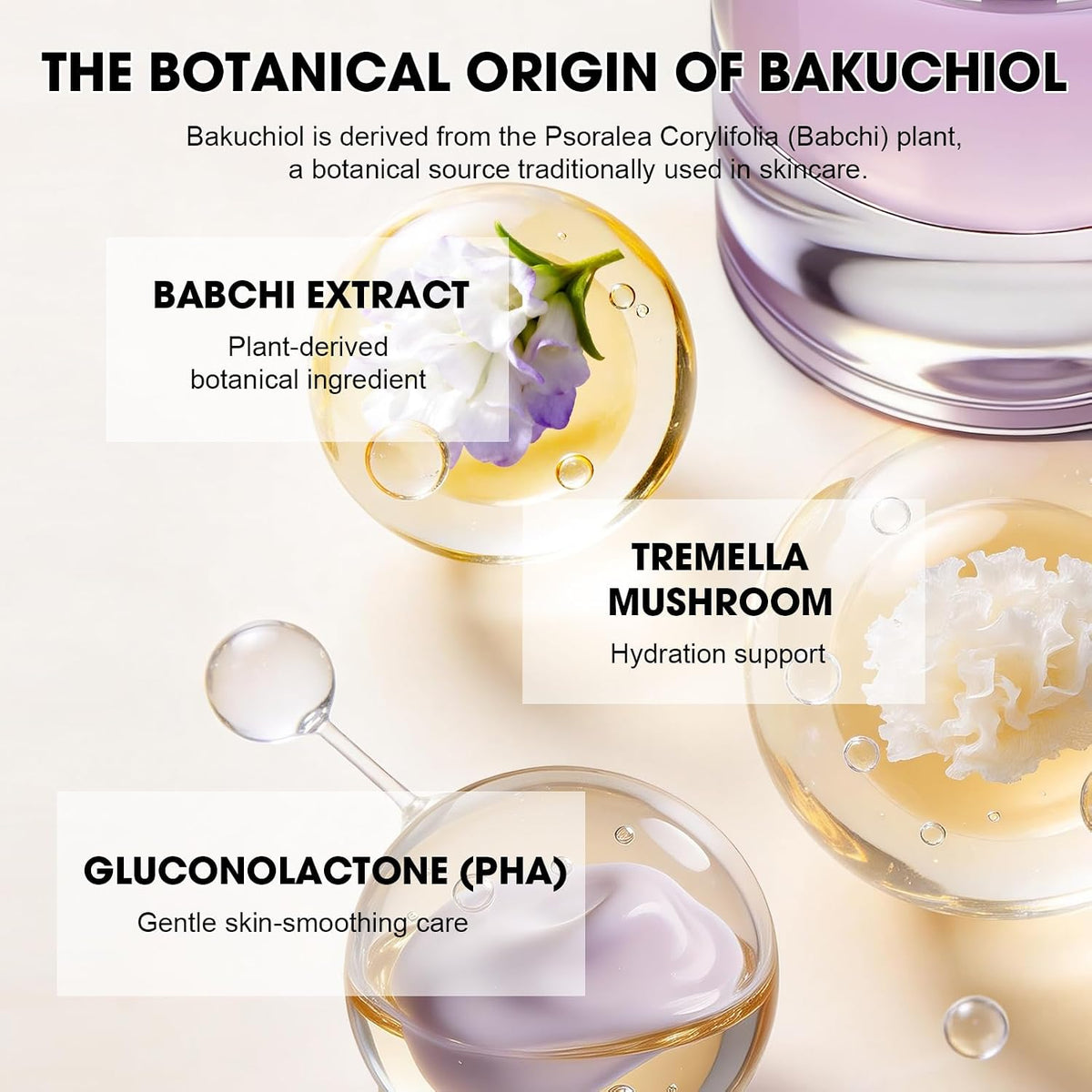 Bakuchiol Serum for Face, Retinol Alternative anti Aging, 1 Oz