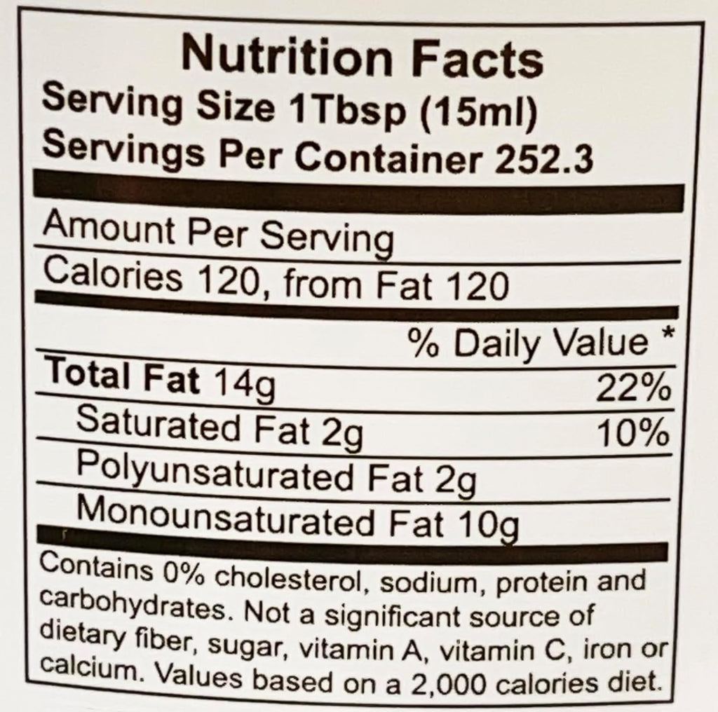 Avocado Oil, 100% Pure, 1 Gallon