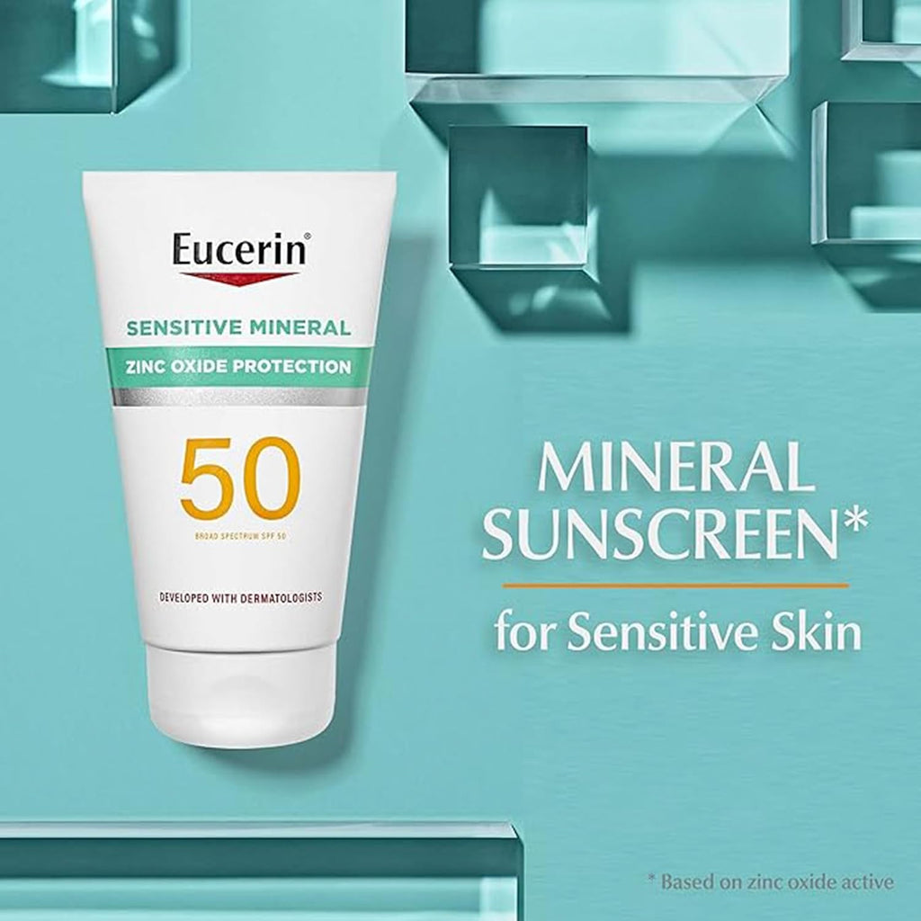 Sensitive Mineral Sunscreen Lotion Set, Zinc Oxide, 2 Items