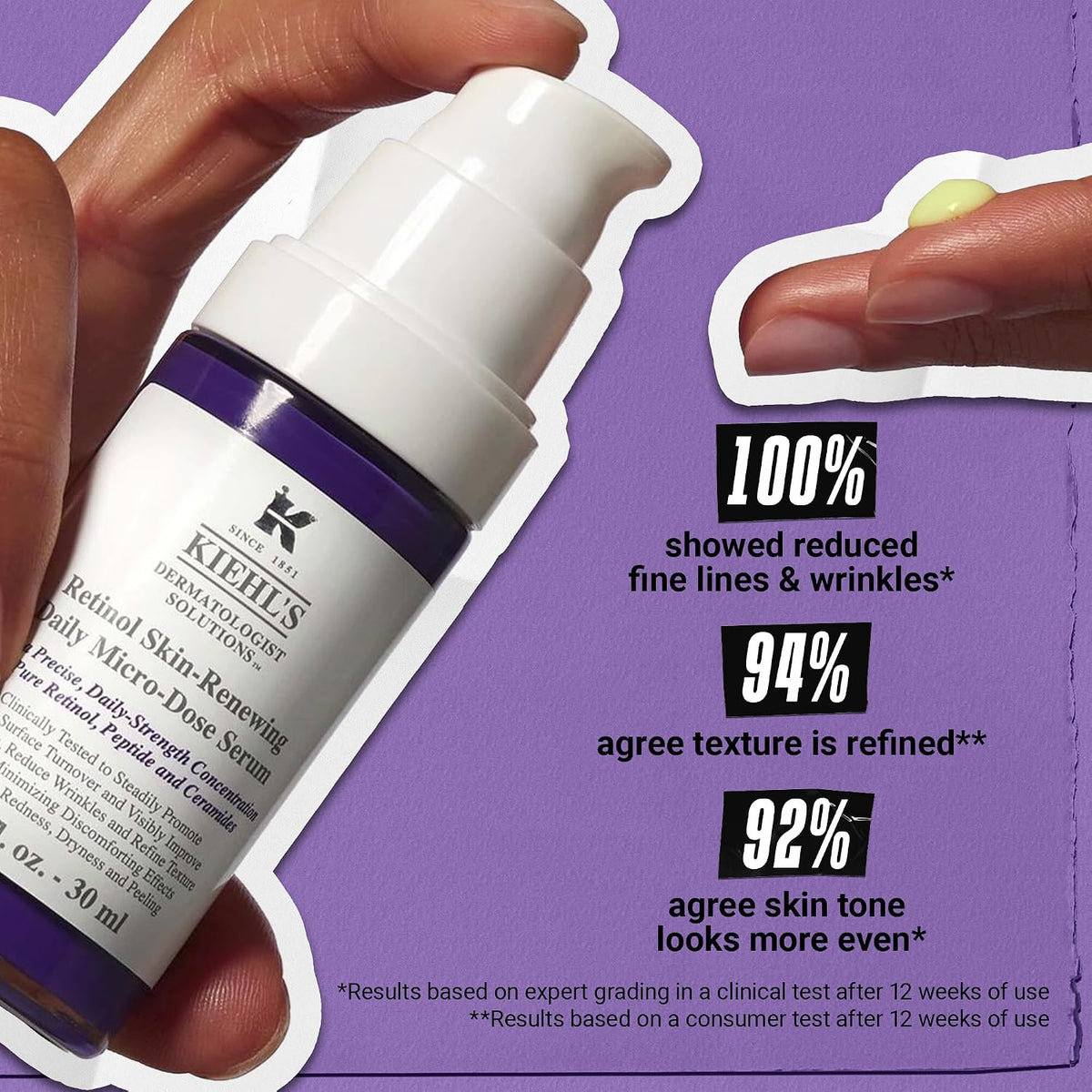 Kiehl'S - Retinol Skin-Renewing Daily Micro-Dose Serum, Reduces Wrinkles
