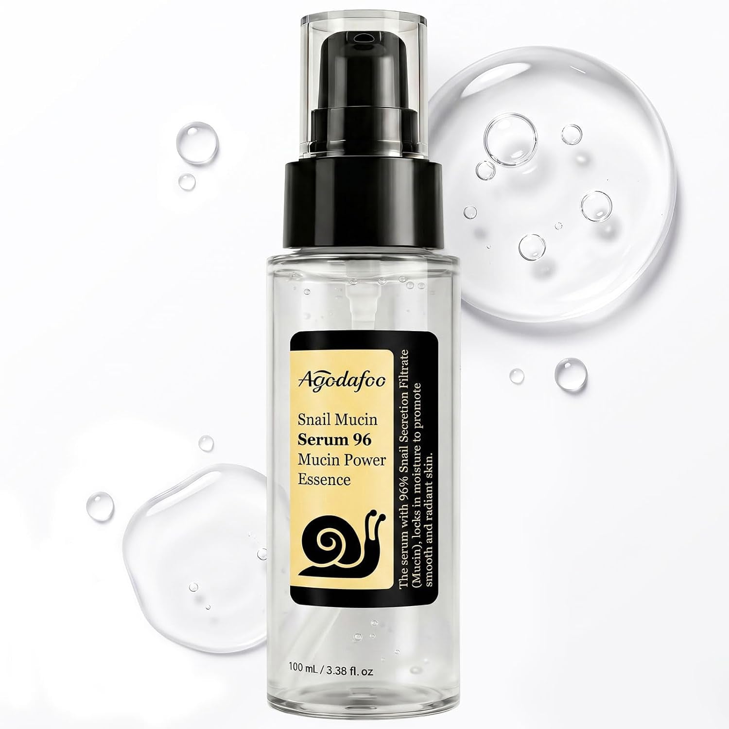 Snail Mucin Serum 100Ml, Hydrating Serum for Face with Snail Secretion