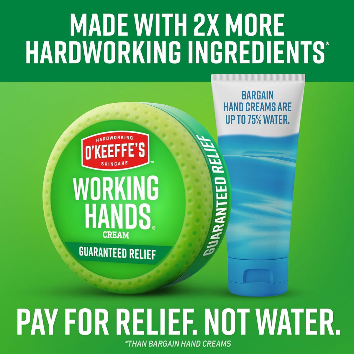 Working Hands Hand Cream for Extreme Dryness - 7 Oz Tube (1 Pack) - Repairing Skincare for Cracked, Dry Hands
