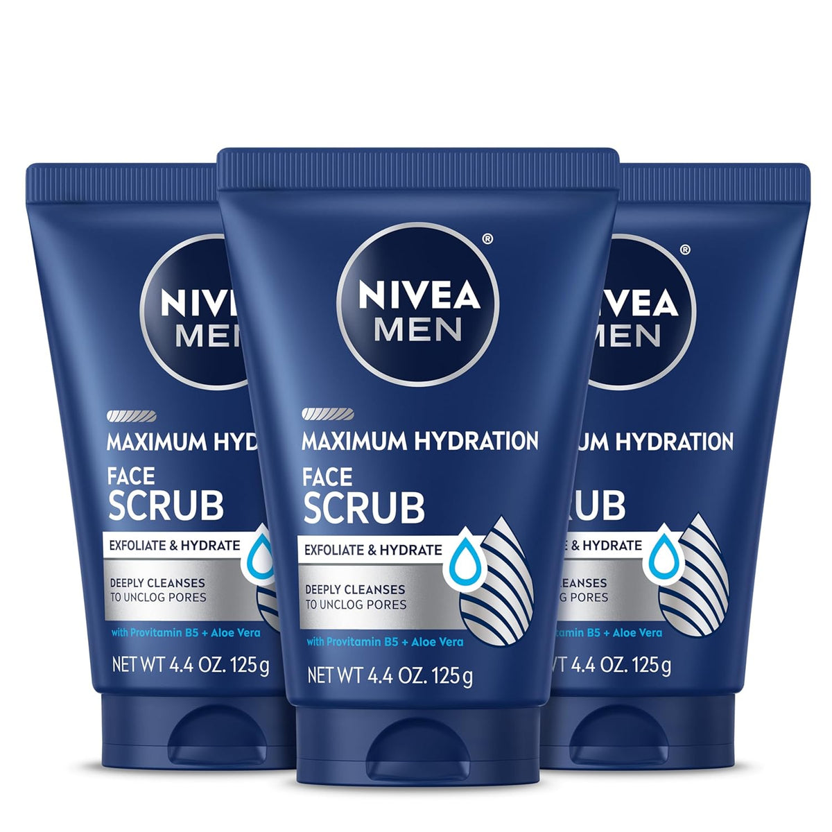 Maximum Hydration Face Scrub, Multipack, 3 X 4.4 OZ