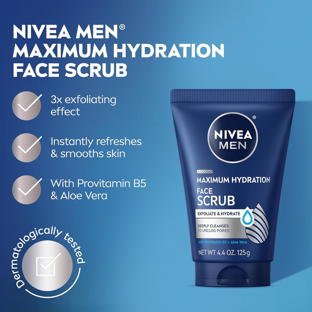 Maximum Hydration Face Scrub, Multipack, 3 X 4.4 OZ