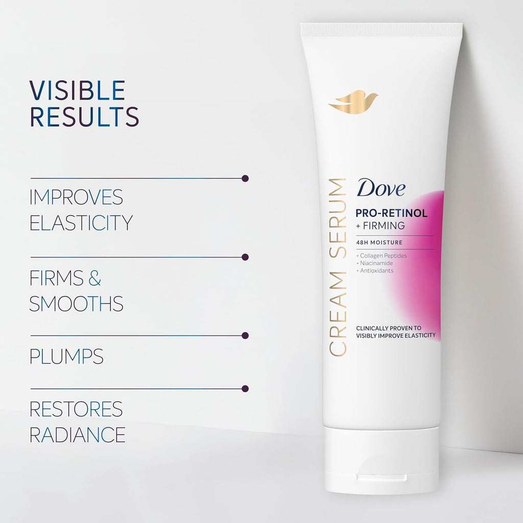 Dove Body Cream Serum Pro-Retinol + Firming Lotion for Firmness 8Oz