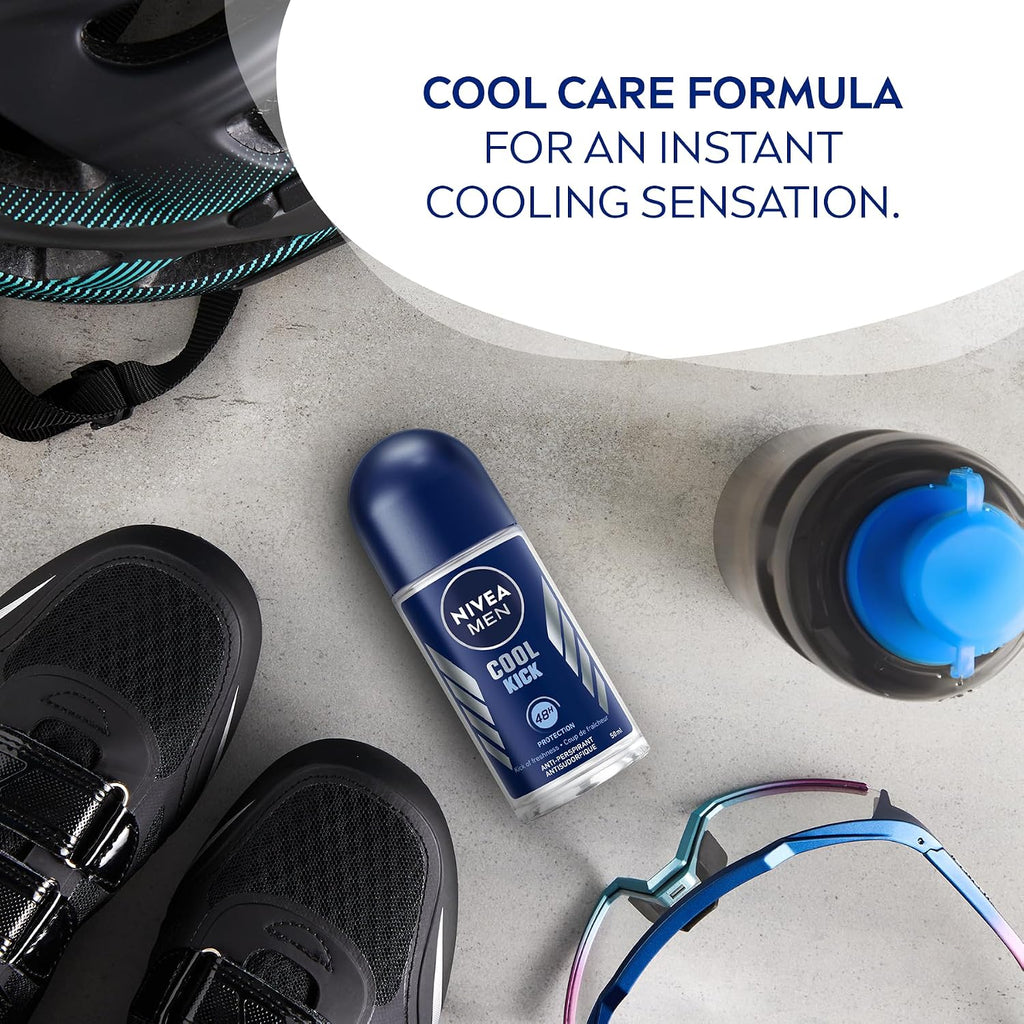 Cool Kick Anti-Perspirant Deodorant Roll-On, 50Ml
