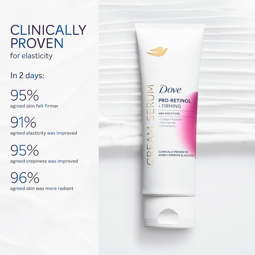 Dove Body Cream Serum Pro-Retinol + Firming Lotion for Firmness 8Oz