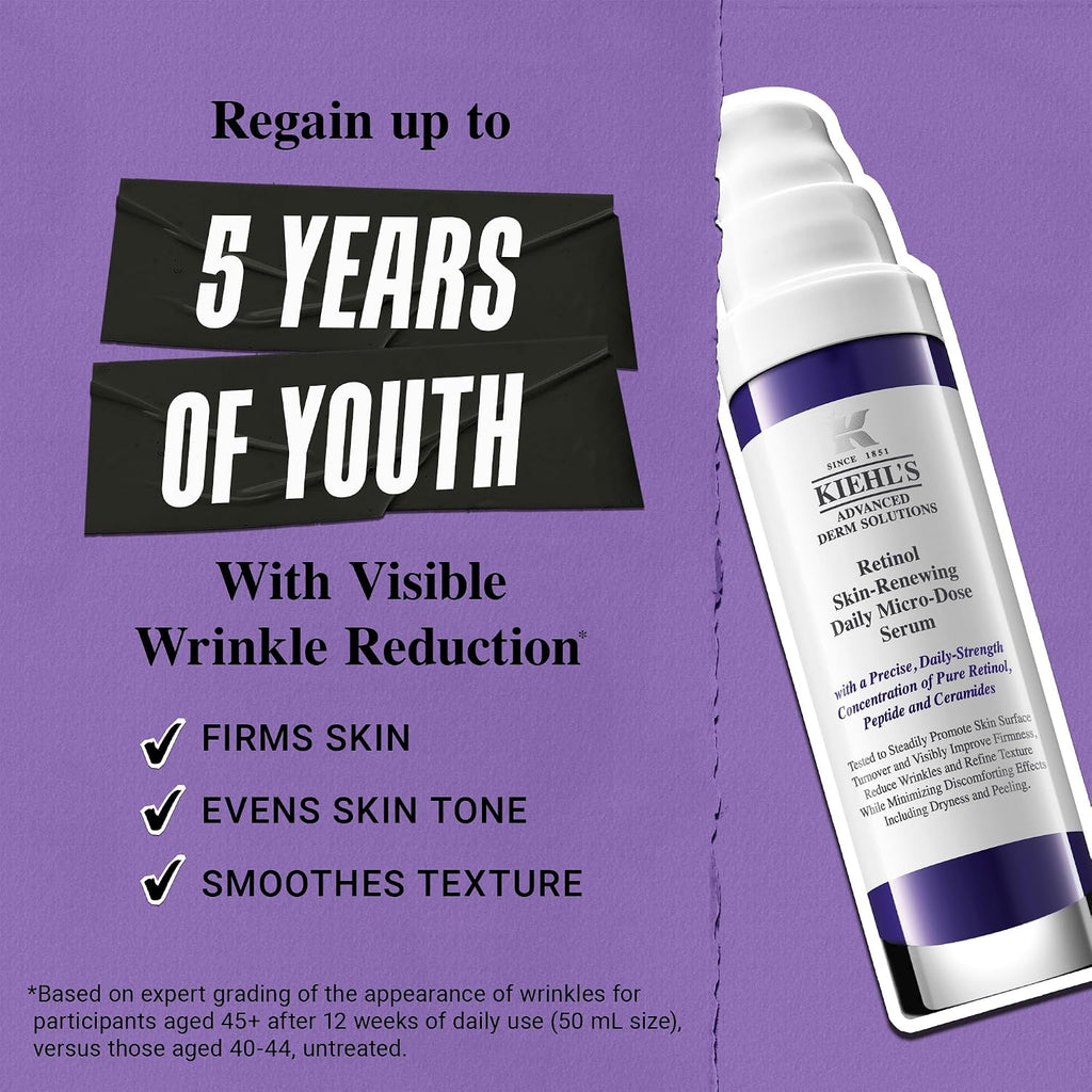 Kiehl'S - Retinol Skin-Renewing Daily Micro-Dose Serum, Reduces Wrinkles