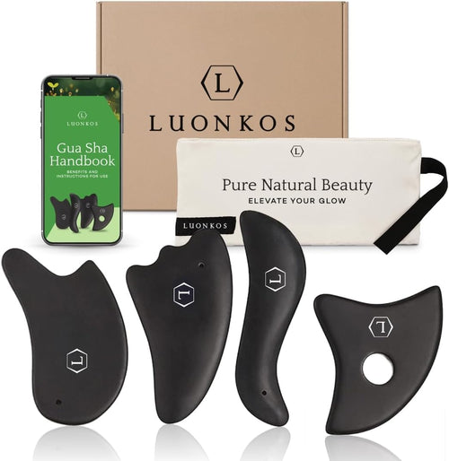 Bian Stone Guasha Tool for Face and Body Sculpting - Gua Sha Facial Tools
