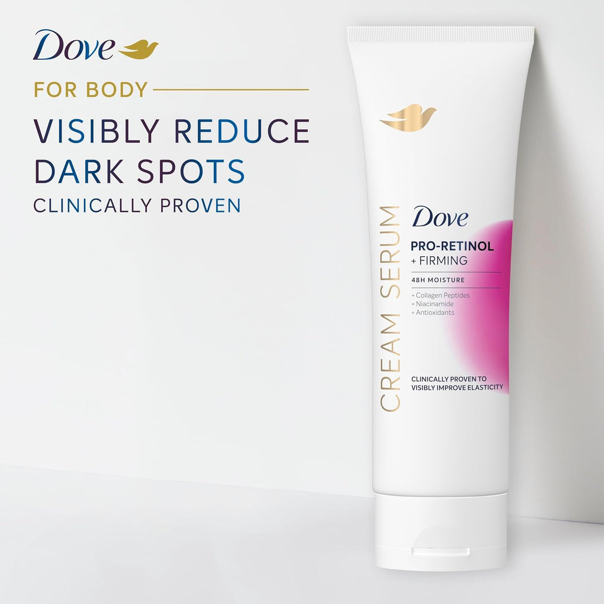 Dove Body Cream Serum Pro-Retinol + Firming Lotion for Firmness 8Oz