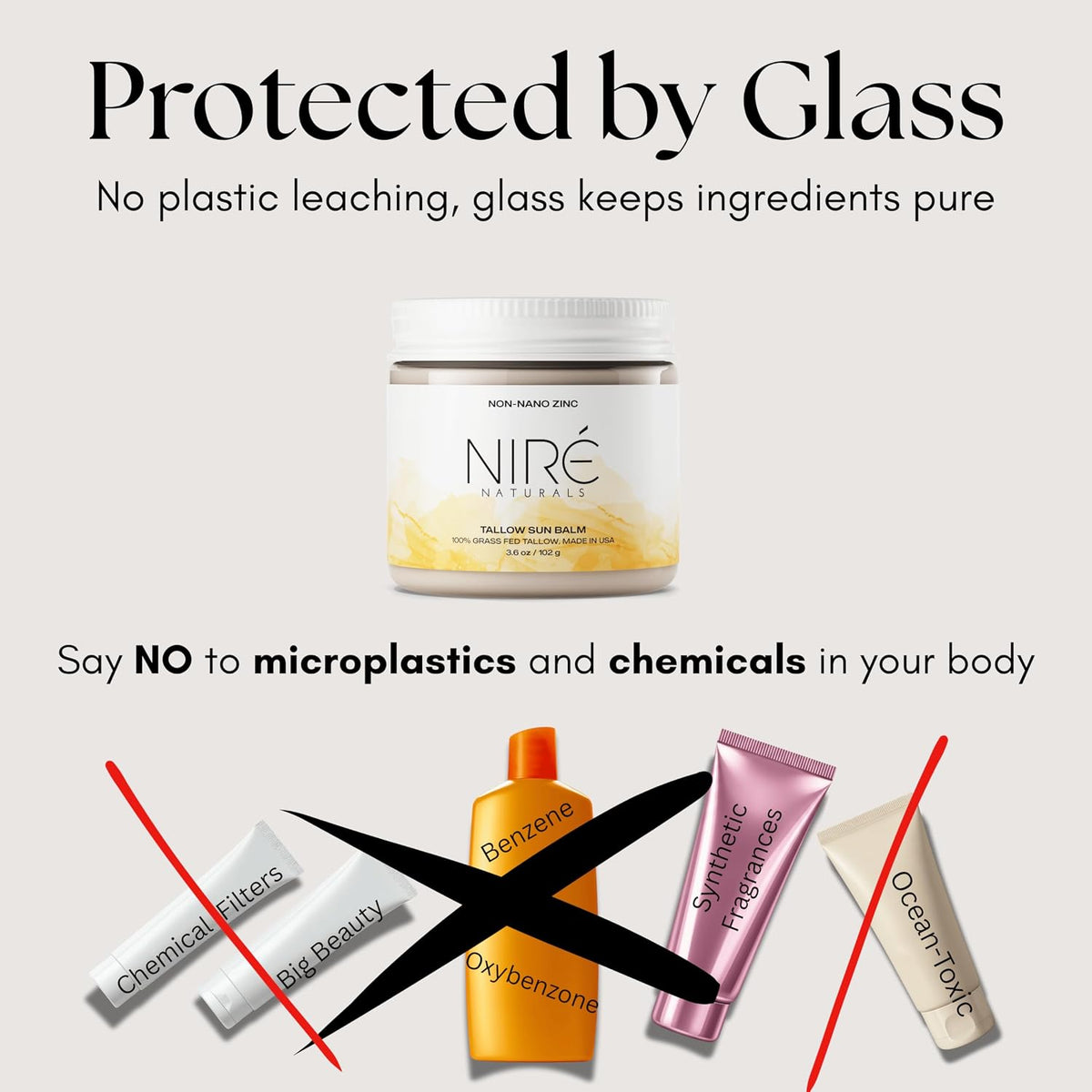 Tinted Tallow Balm for Face, Non-Nano Zinc Oxide