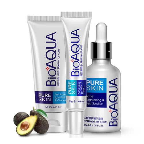 BIOAQUA Firming Skin Care Set Essence Firming Oil Control Refreshing Facial Cleanser Serum Face Care Cream Set Skin Care