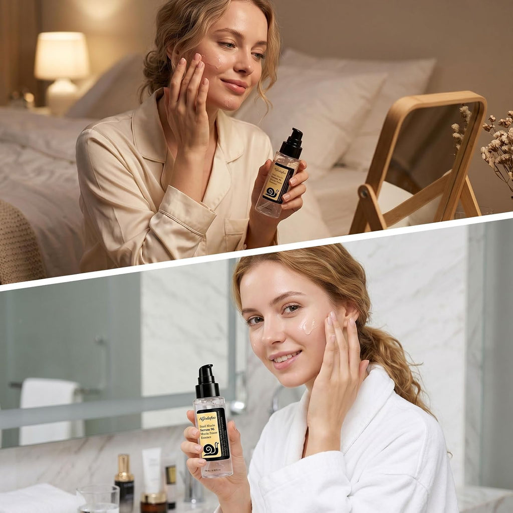 Snail Mucin Serum 100Ml, Hydrating Serum for Face with Snail Secretion