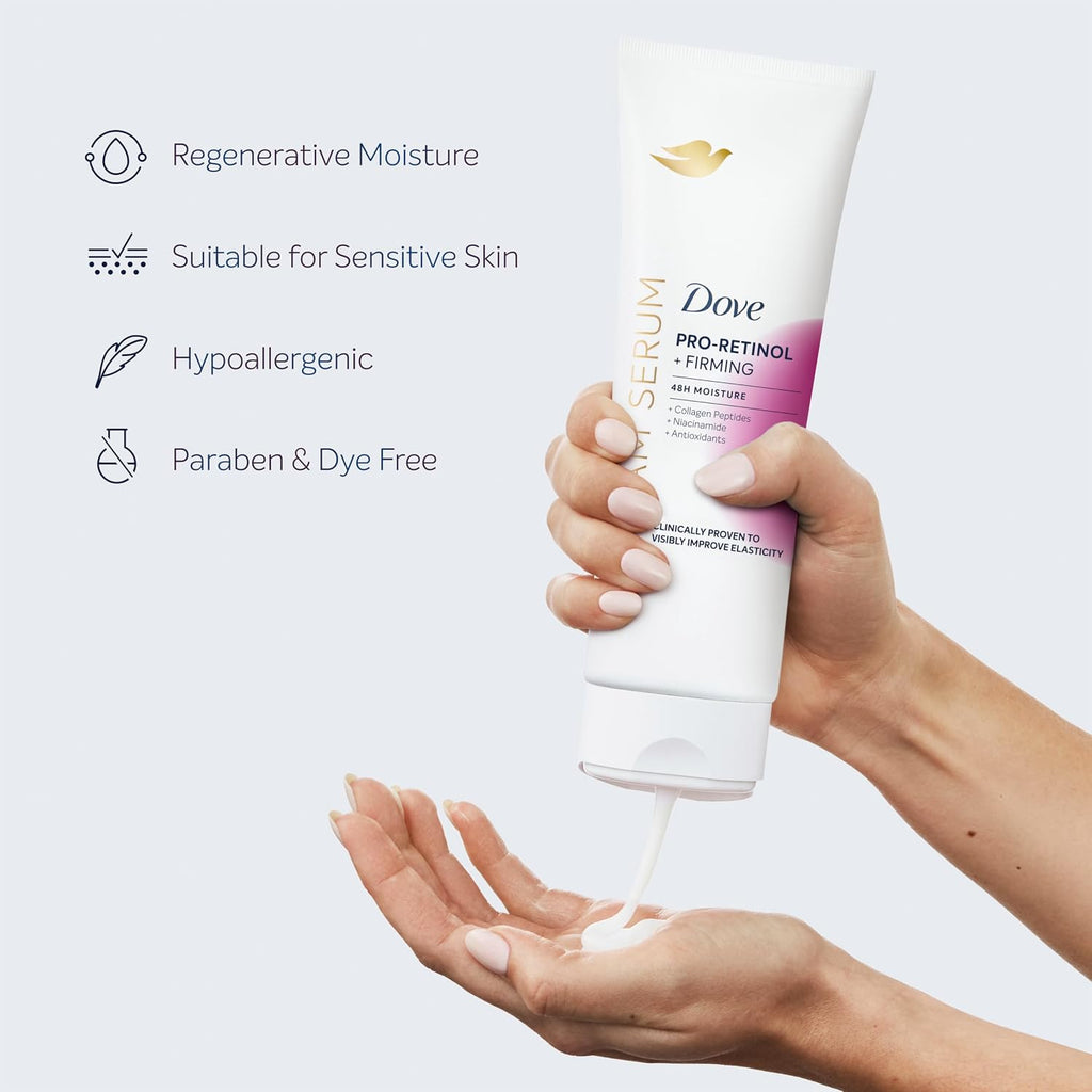 Dove Body Cream Serum Pro-Retinol + Firming Lotion for Firmness 8Oz