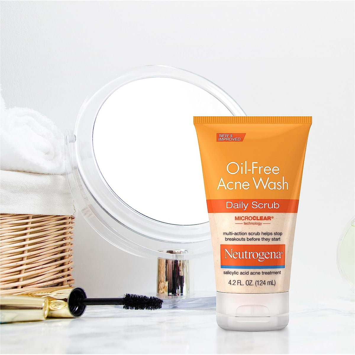 Oil Free Daily Acne Face Scrub, 2 X 4.2 Oz