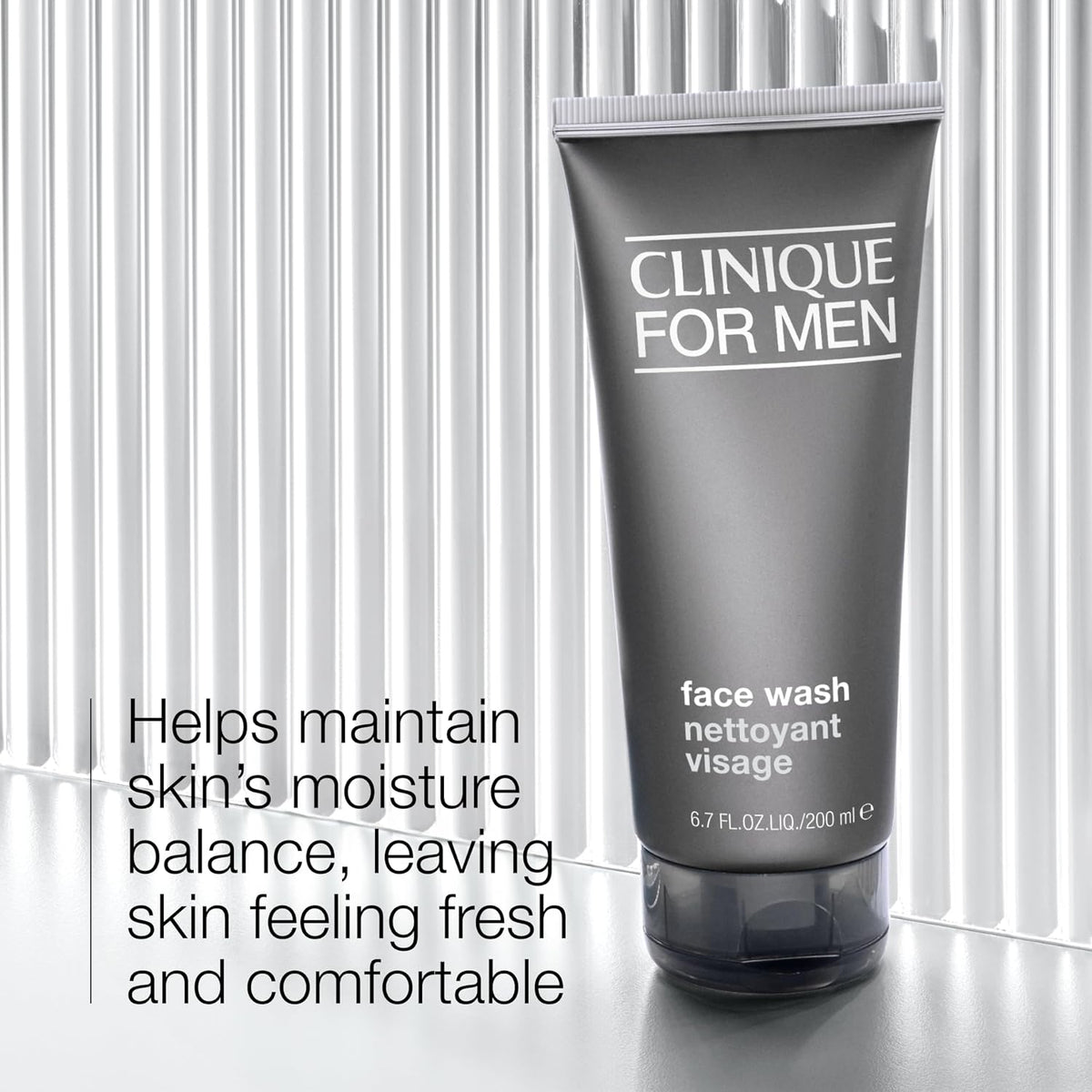 for Men Face Wash for Normal to Dry Skin Types | Mild Facial Cleanser | with Aloe Vera + Sucrose | Cleanses + Refreshes, 6.7 Fl Oz