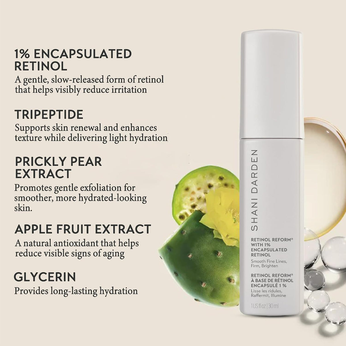 Skincare Retinol Reform with 1% Encapsulated Retinol Serum
