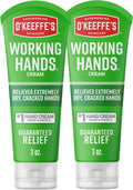 Working Hands Hand Cream for Extreme Dryness - 3 Oz Tube (2 Pack) - Repairing Skincare for Cracked, Dry Hands