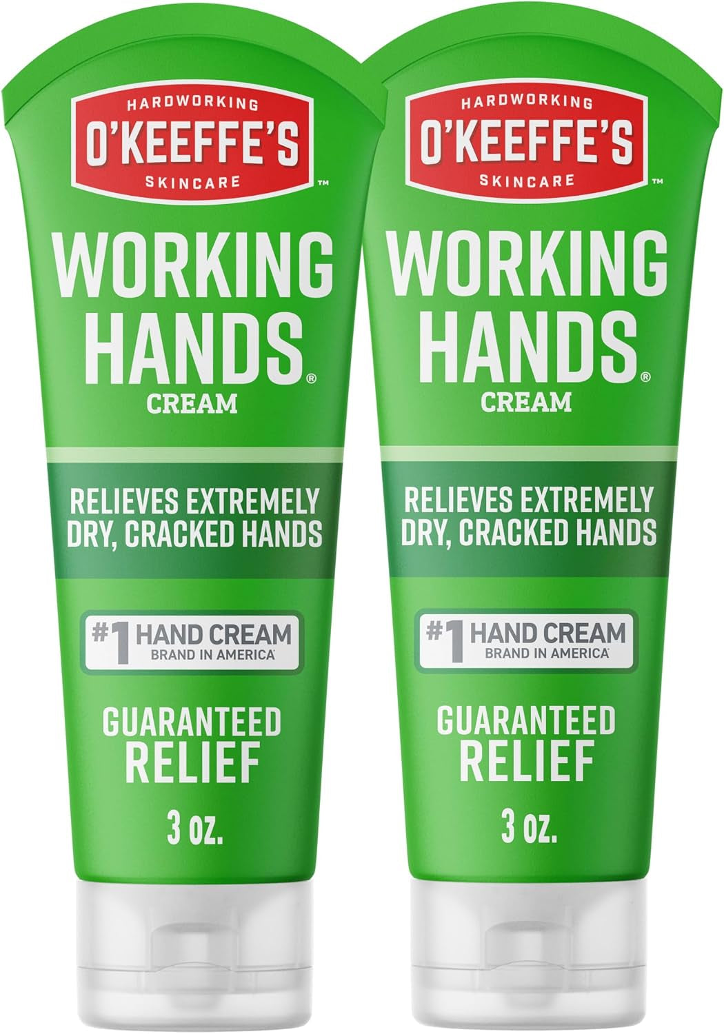 Working Hands Hand Cream for Extreme Dryness - 3 Oz Tube (2 Pack) - Repairing Skincare for Cracked, Dry Hands
