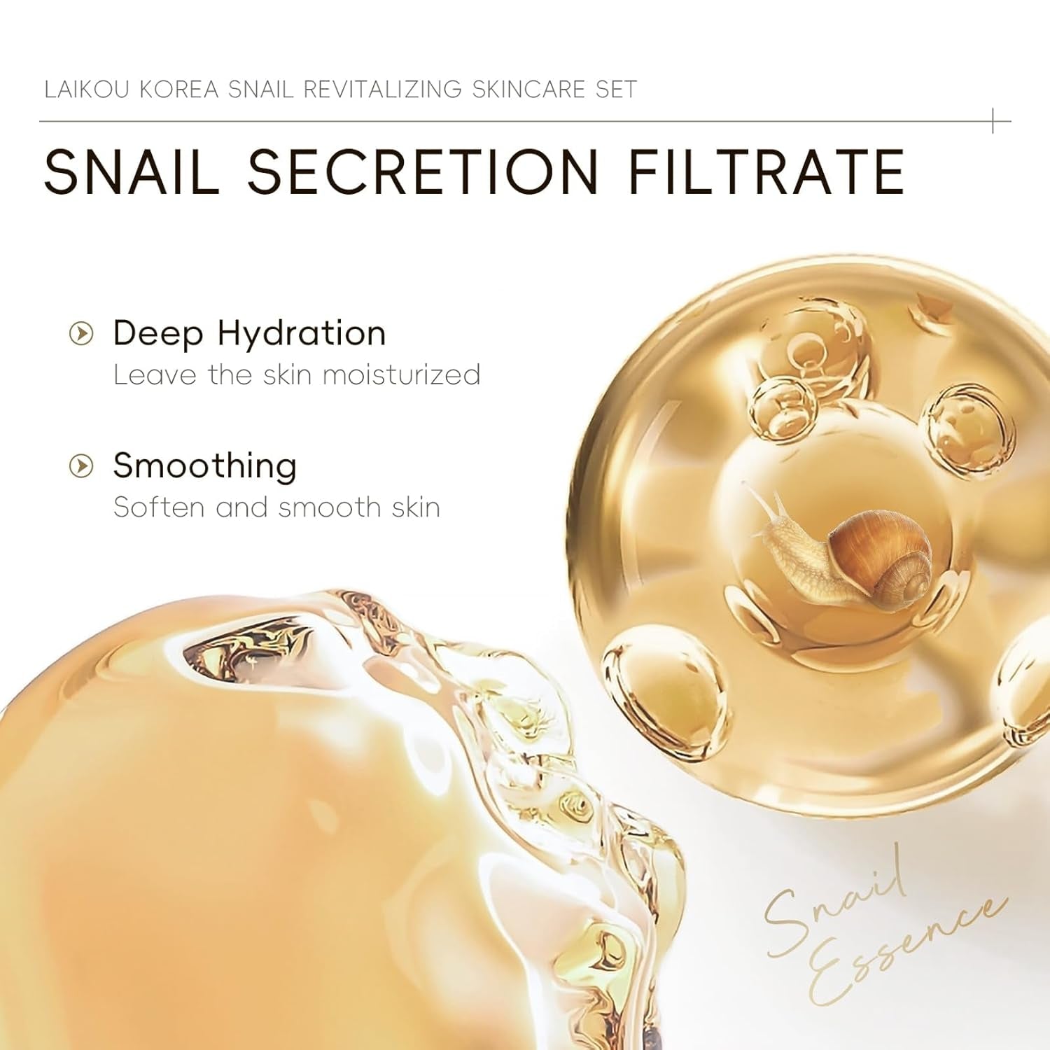 Korean Skin Care, Skin Care Set, Skin Care Kit Snail and Ginseng with Cleansing