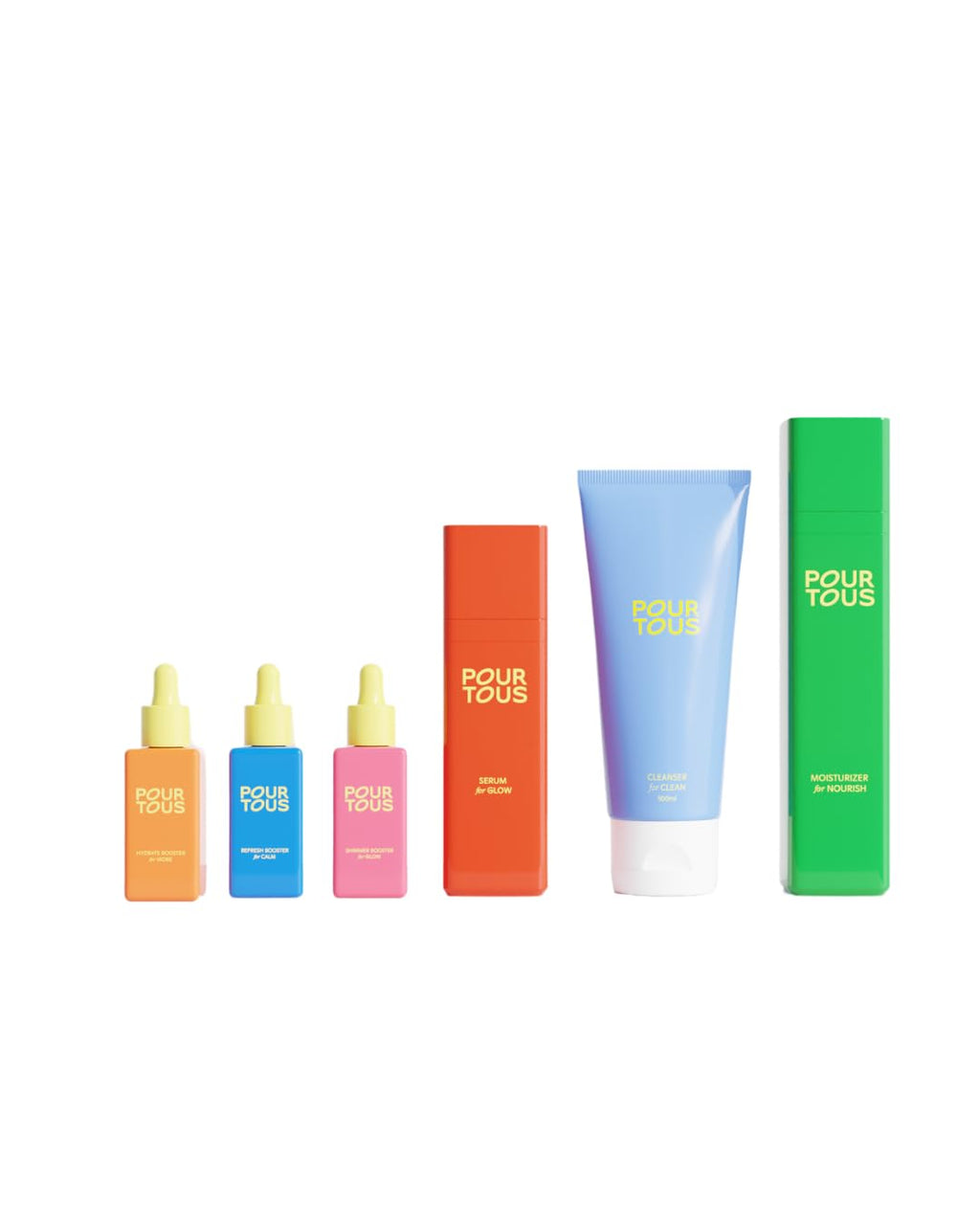 Complete Facial Routine Set (6 Pc) | Face Cleanser, Moisturizer, Serum + 3 Boosters W/Niacinamide & Hyaluronic Acid | Safe Plant-Based Skincare for Tweens Teen & Young Adult Skin