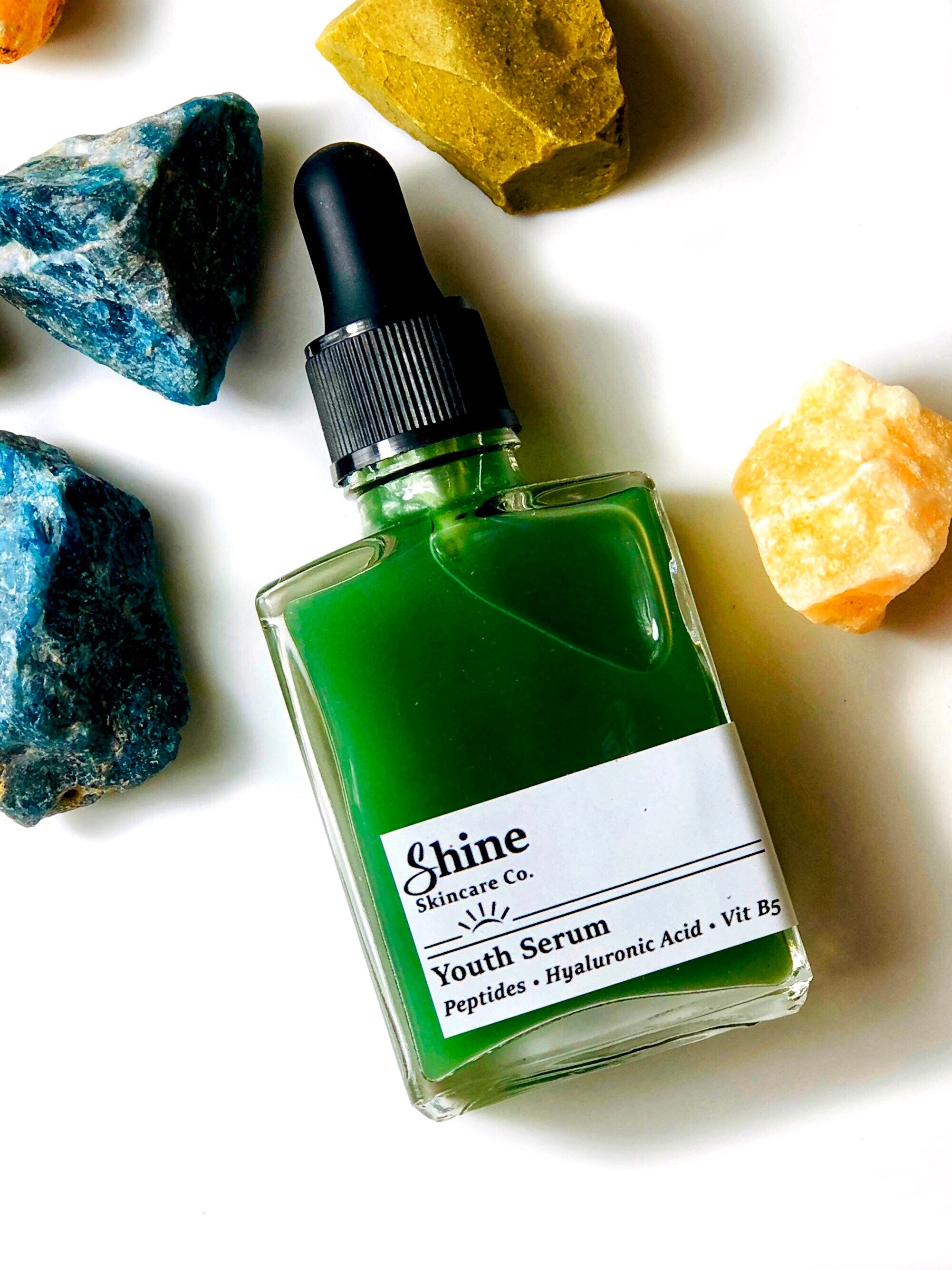 Youth Serum with Hyaluronic Acid + Peptides - Natural Skincare, Vegan Skincare