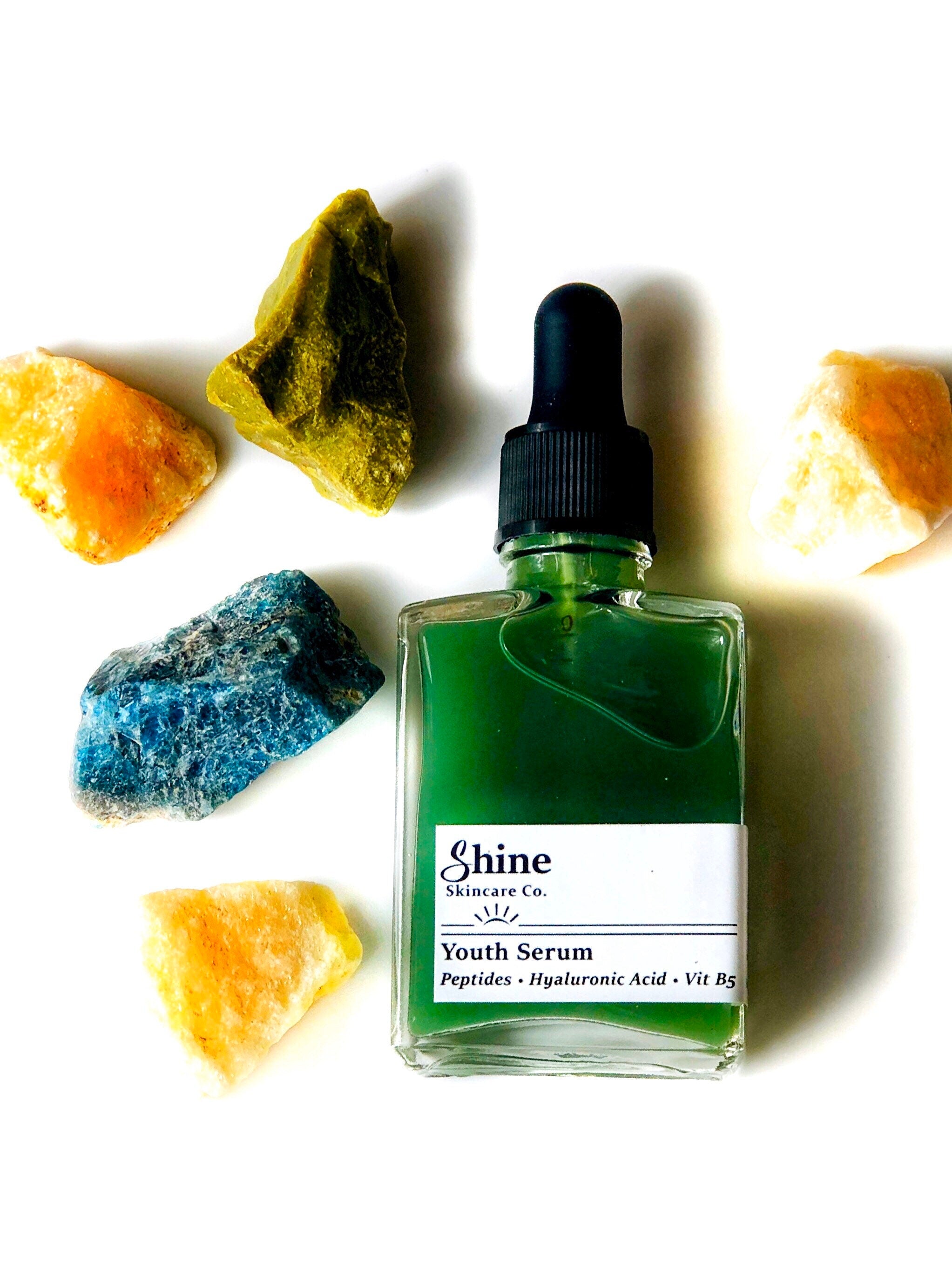 Youth Serum with Hyaluronic Acid + Peptides - Natural Skincare, Vegan Skincare