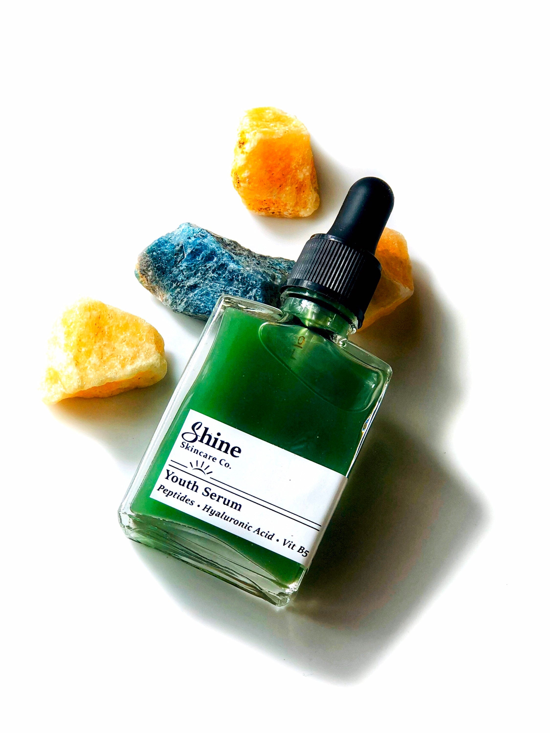 Youth Serum with Hyaluronic Acid + Peptides - Natural Skincare, Vegan Skincare