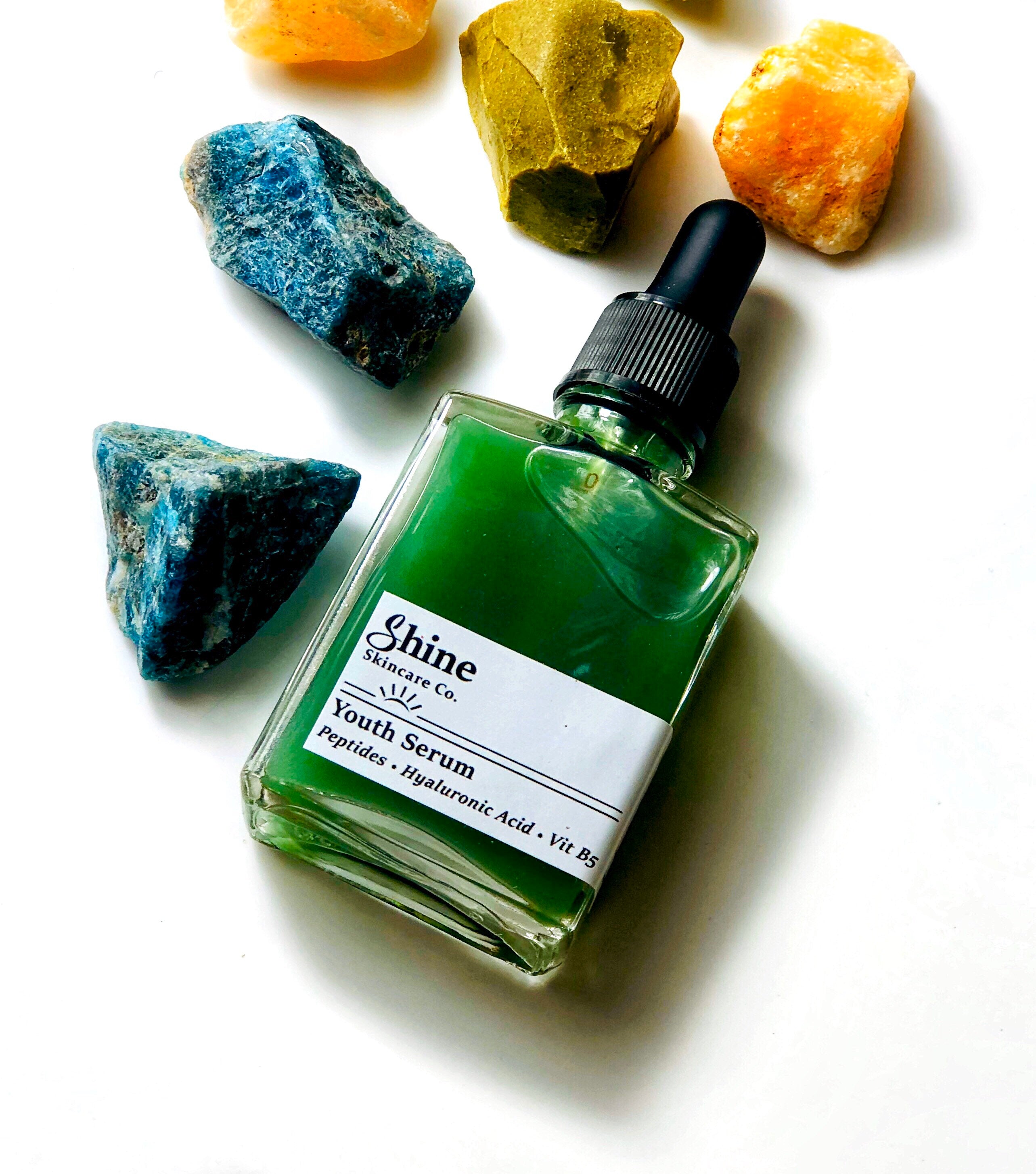 Youth Serum with Hyaluronic Acid + Peptides - Natural Skincare, Vegan Skincare