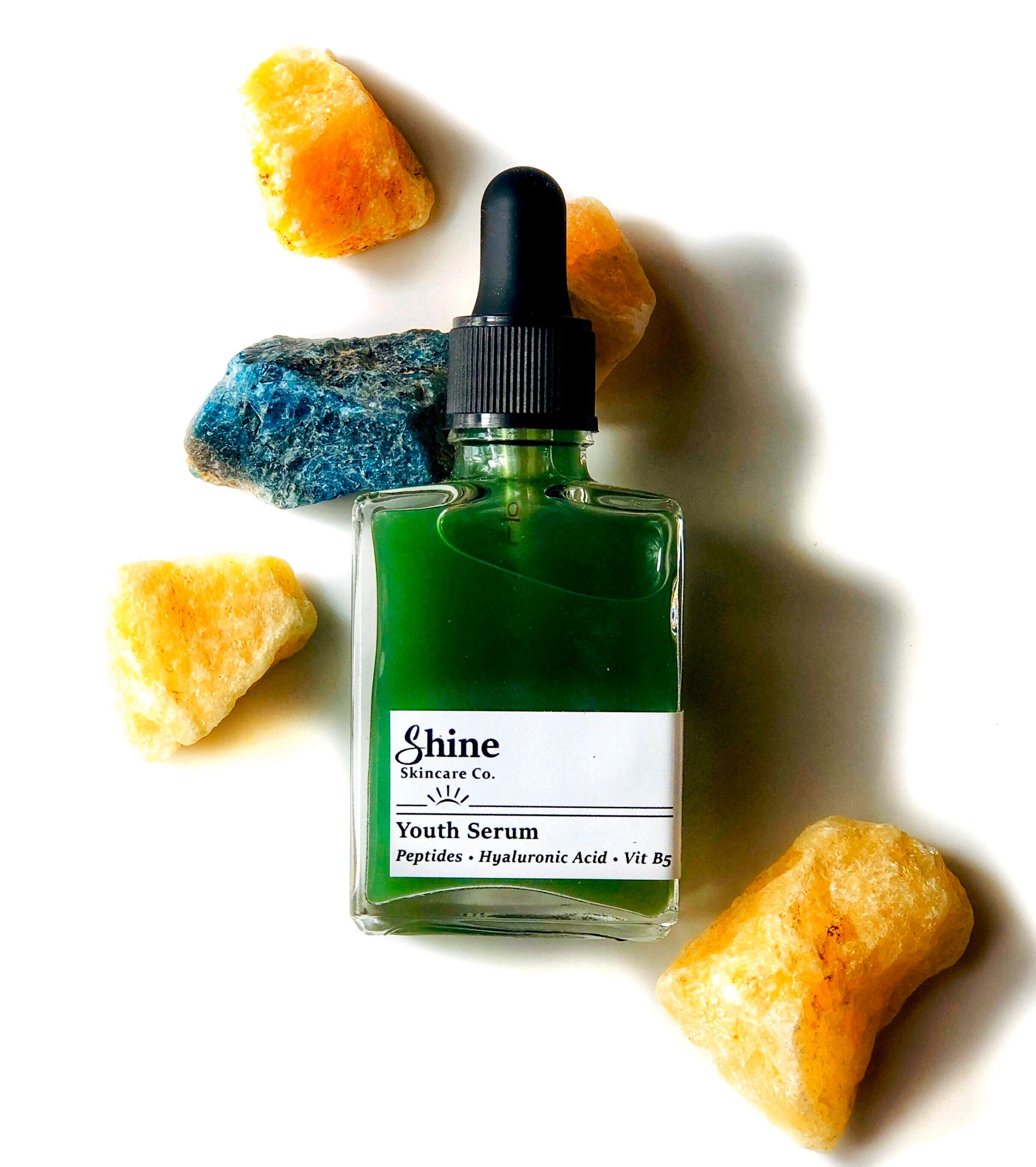 Youth Serum with Hyaluronic Acid + Peptides - Natural Skincare, Vegan Skincare